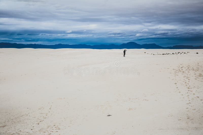 Expansive White Sand Dunes. White Sands National Park, New Mexico stock photos Expansive White Sand Dunes. White Sands National Park, New Mexico stock photos