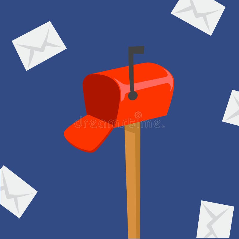 Expedierea poștală a vectorului de curierat de curierat de curierat a expedierii poștale a expedierii poștale a expedierii prin po royalty free illustration