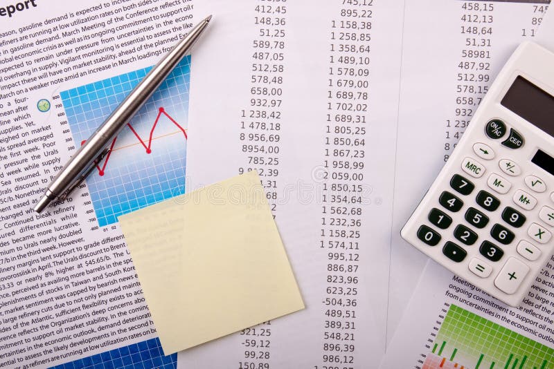 Expenses Stats royalty free stock photo