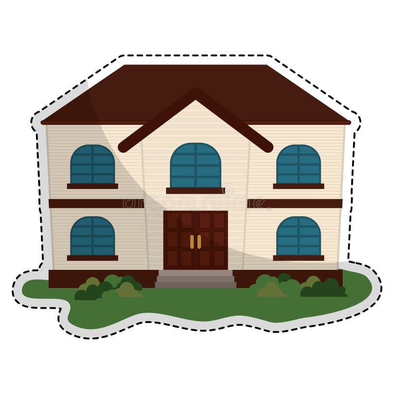 Expensive House On Blueprints Stock Illustration Illustration of home