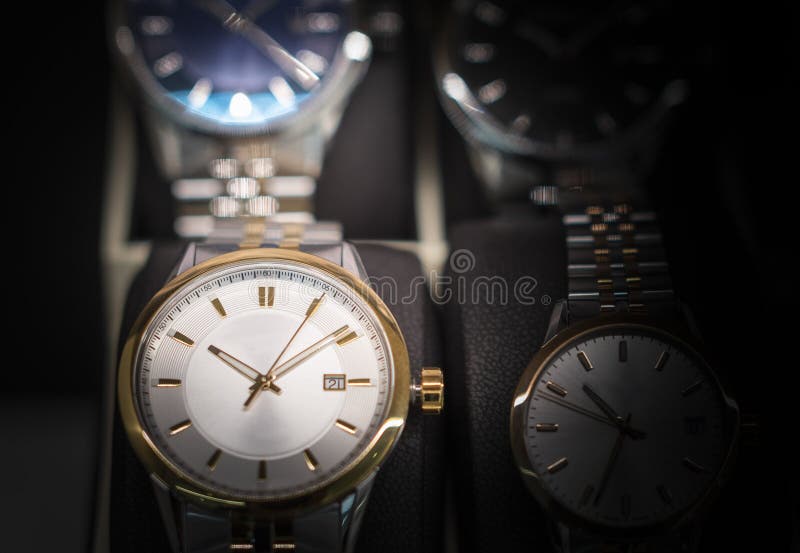 Luxury watches shop stock photo. Image of blurred, watches - 173470522