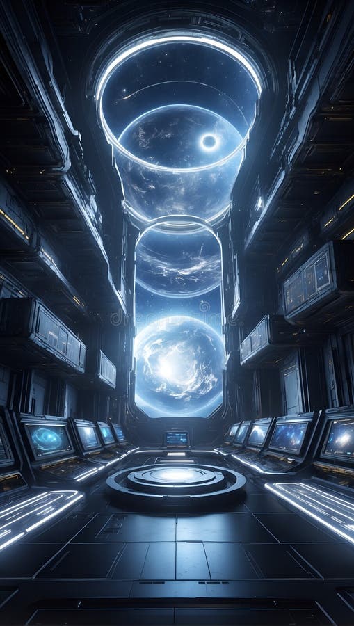 Tomorrow\'s Technological Overture: QuantumQuotient\'s DataEclipse. AI generate vector illustration