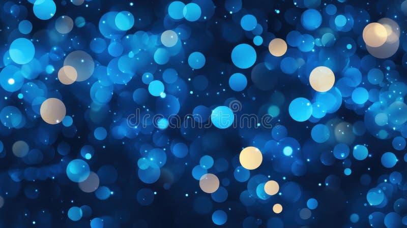 Experience tranquility with this elegant dark blue gradient, accentuated by subtle glows of deep blue light stock illustration