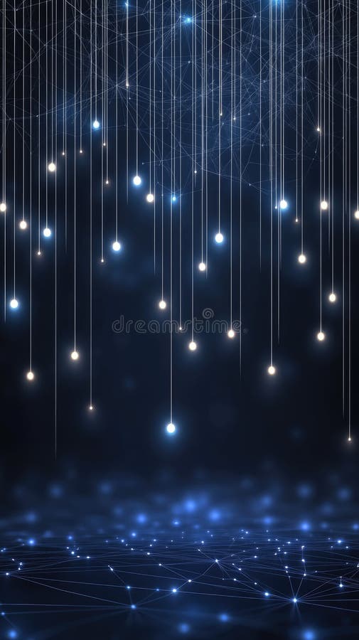 Experience a visual representation of a global network connection map featuring location signs in an abstract digital stock illustration
