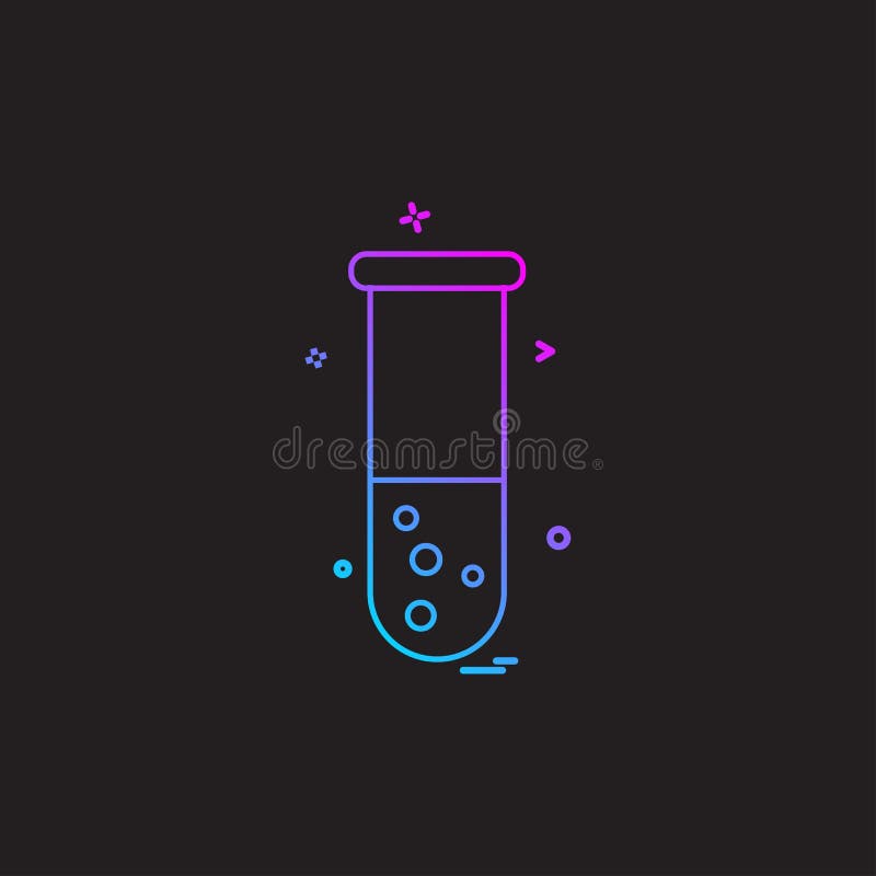 Download Experiment Science Test Tube Icon Vector Design Stock ...