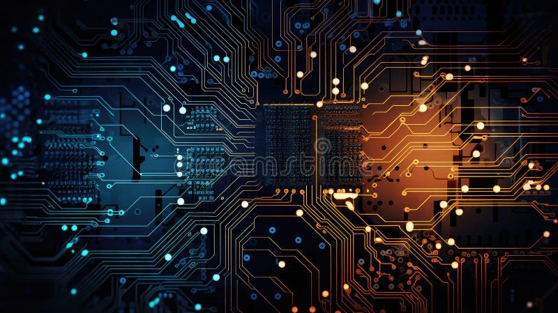 Experimental abstract electronic background vector illustration