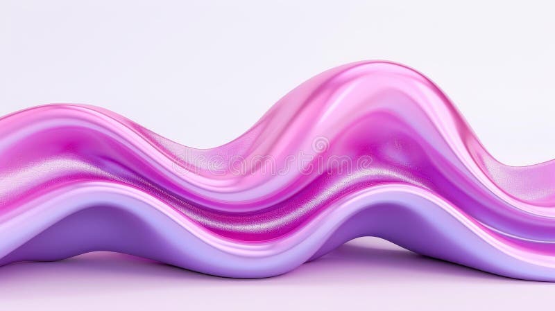 Experimentați un fundal 3D uimitor de unde fluide în tonuri bogate de prune perfecte pentru crearea unei atmosfere luxoase și de m royalty free illustration