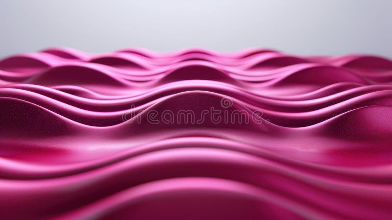 Experimentați un fundal 3D uimitor de unde fluide în tonuri bogate de prune perfecte pentru crearea unei atmosfere luxoase și de m royalty free illustration