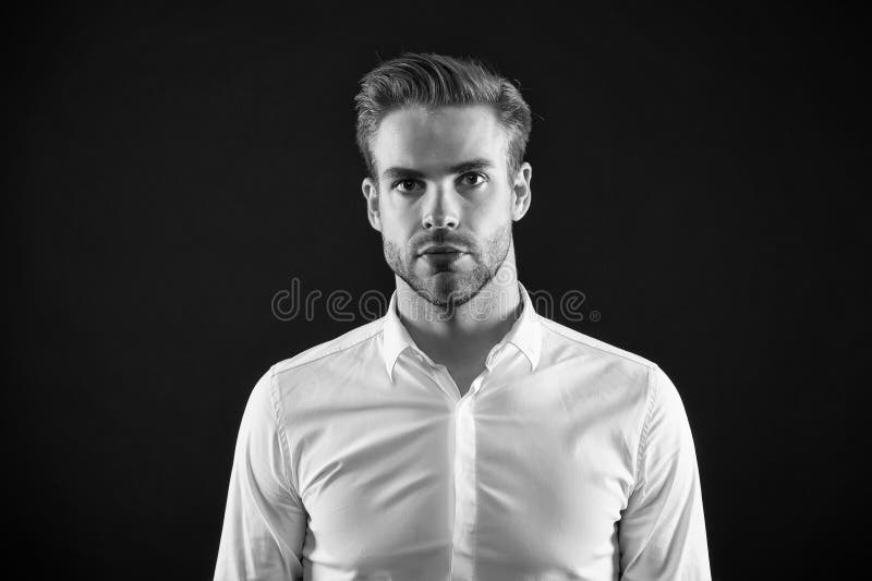 Expert Haircare. Handsome Guy with Stylish Haircut Dark Background. Hair Care and Styling Cosmetics Stock Photo - Image of hairstyle, mens: 195655270 Expert Haircare. Handsome Guy with Stylish Haircut Dark Background. Hair Care and Styling Cosmetics Stock Photo - Image of hairstyle, mens: 195655270
