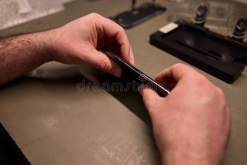 Expert Smartphone Repair Using Advanced Precision Tools for Optimal Performance and Quality stock photos