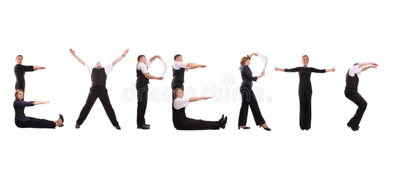 Experts group stock photo