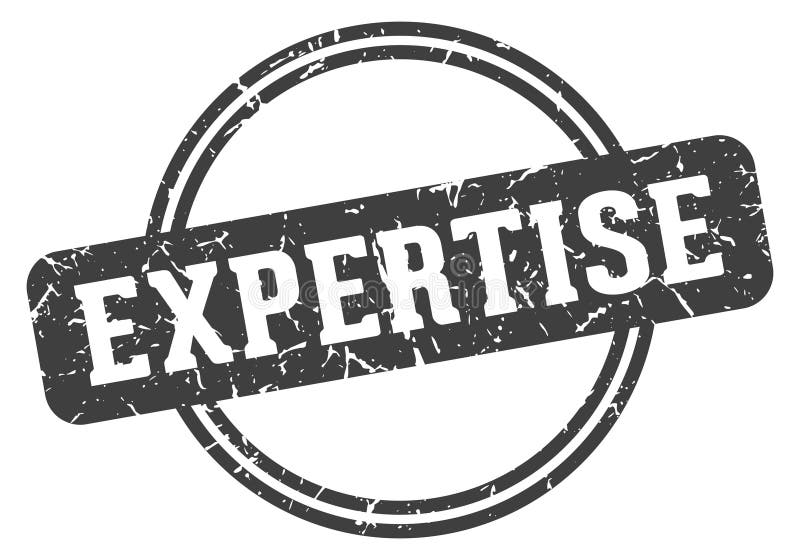 Expertstämpel royaltyfri illustrationer