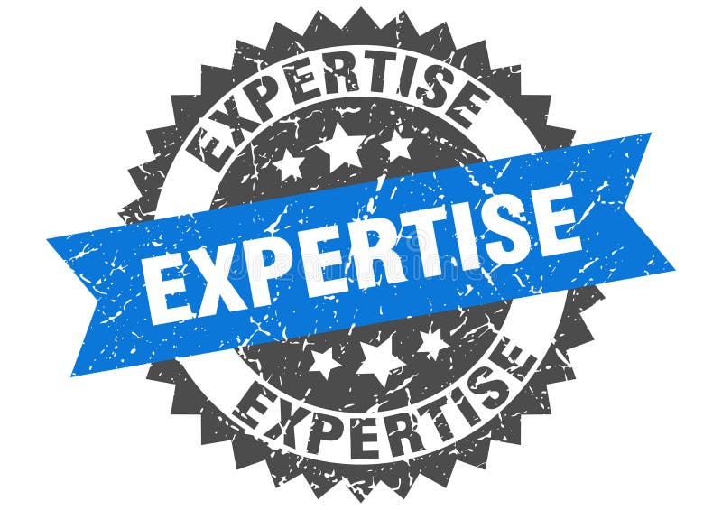 Expertstämpel fackets bastant stock illustrationer