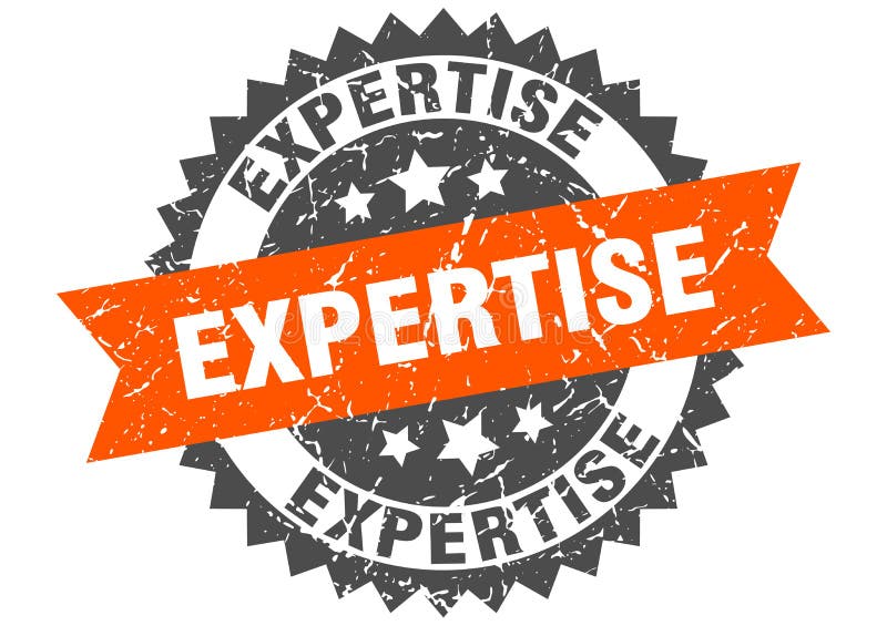 Expertstämpel fackets bastant stock illustrationer