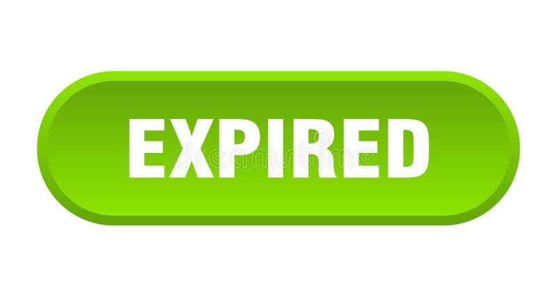 Expired button stock illustration