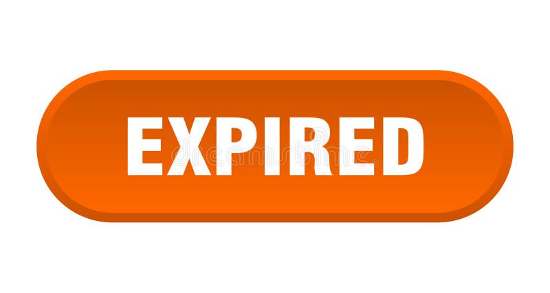 Expired button stock illustration