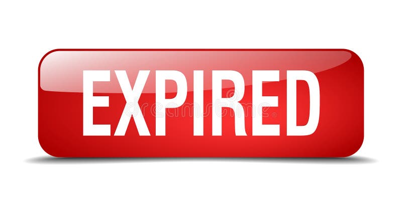 Expired button stock illustration