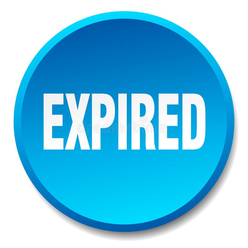Expired button royalty free illustration