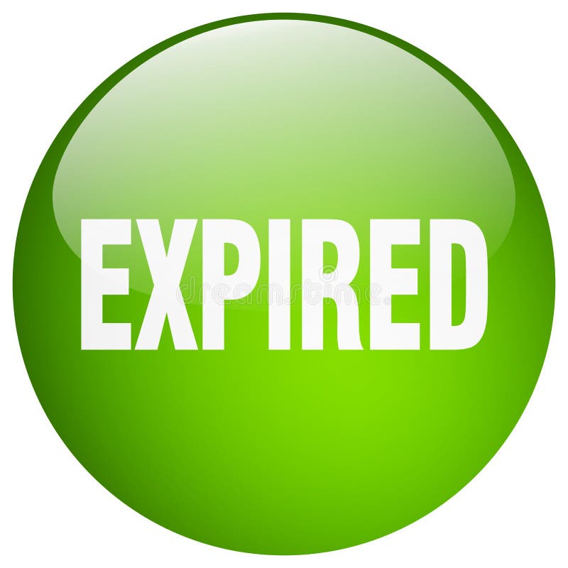 Expired button vector illustration