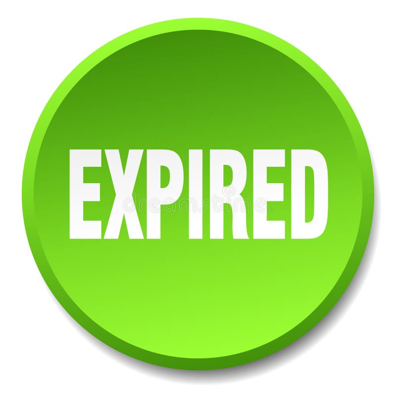Expired button vector illustration