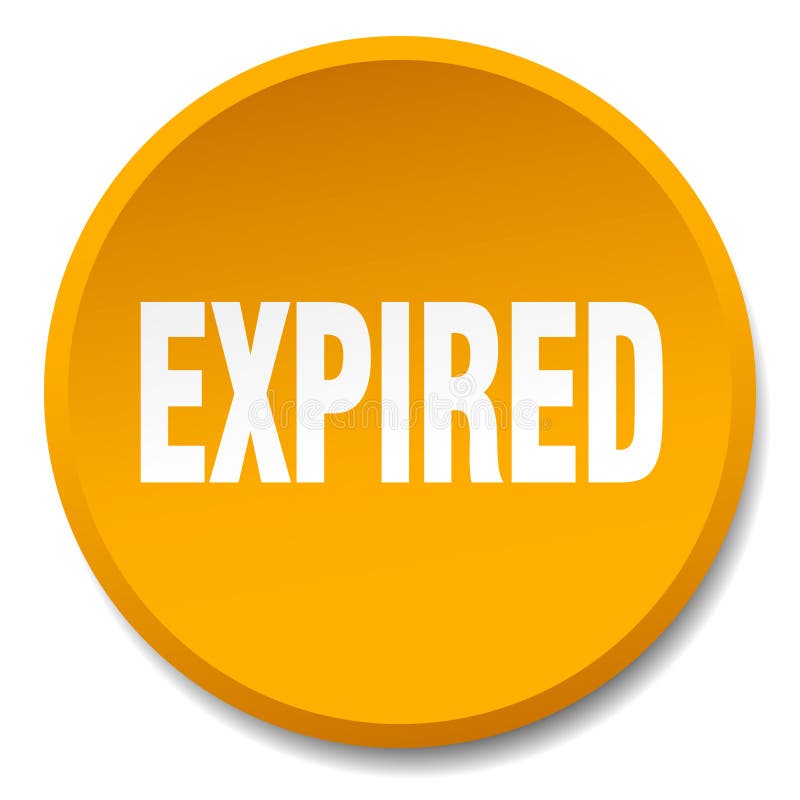 Expired button royalty free illustration