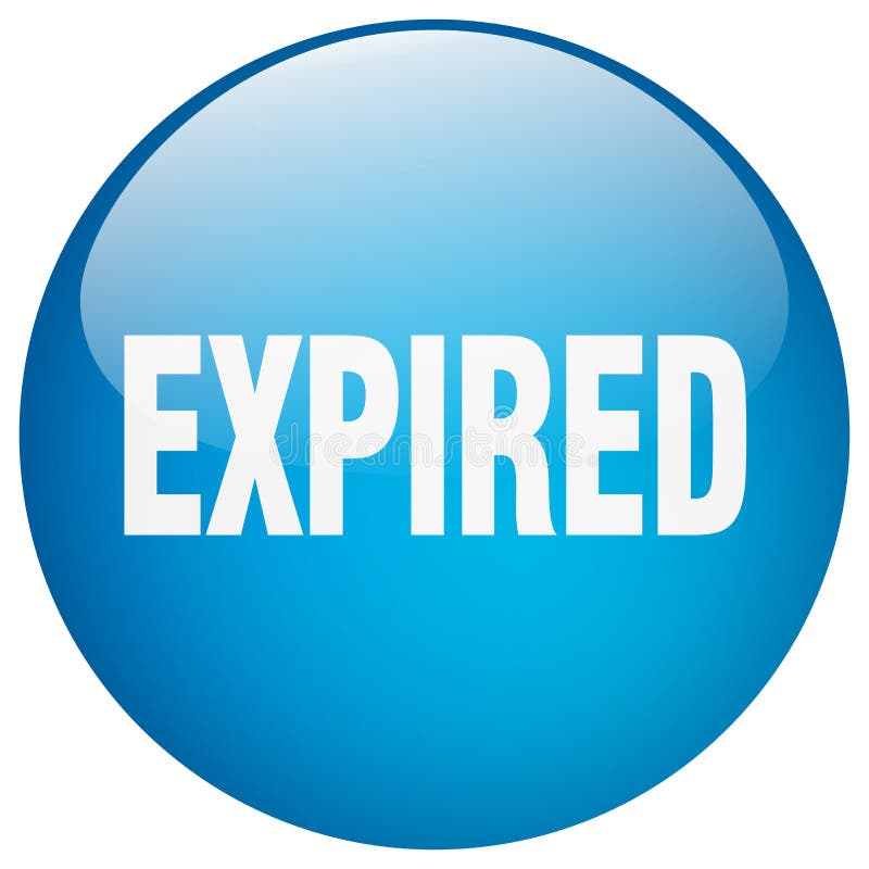 Expired button royalty free illustration