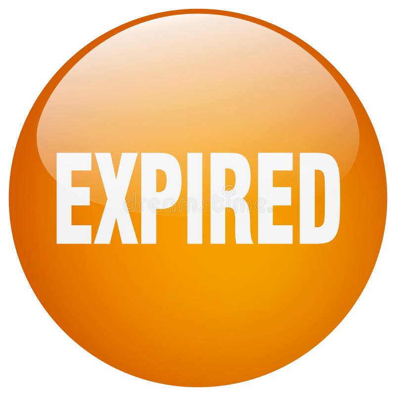 Expired button stock illustration