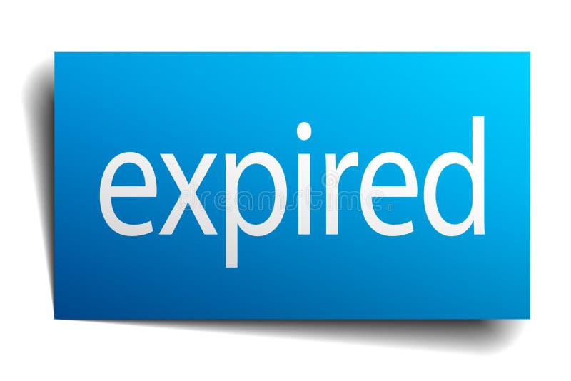 Expired sign stock illustration