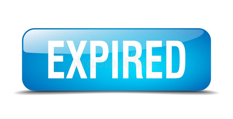 Expired button stock illustration
