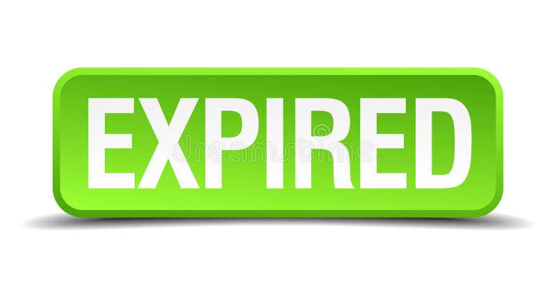 Expired button royalty free illustration