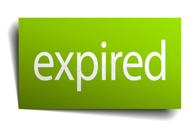 Expired sign stock illustration