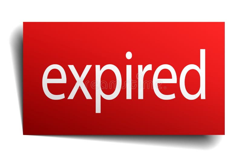 Expired sign royalty free illustration