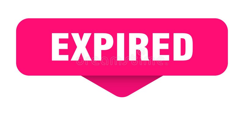 Expired sticker. expired sign on transparent background royalty free illustration