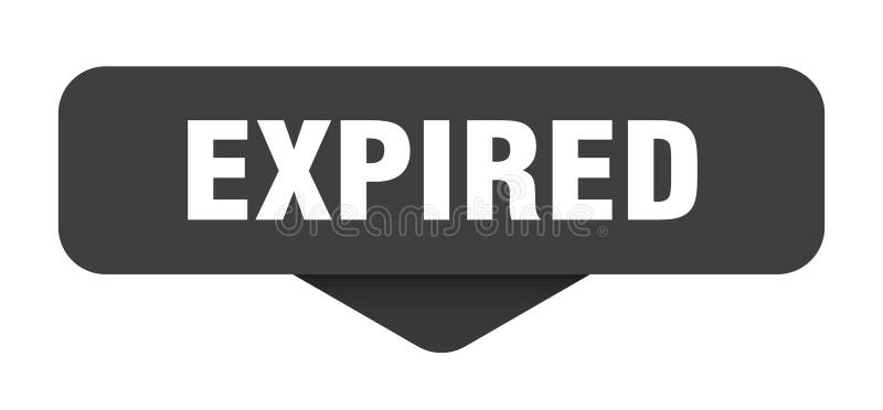 Expired sticker. expired sign on transparent background royalty free illustration