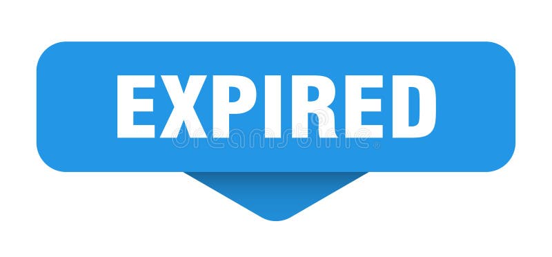 Expired sticker. expired sign on transparent background royalty free illustration