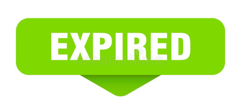 Expired sticker. expired sign on transparent background stock illustration