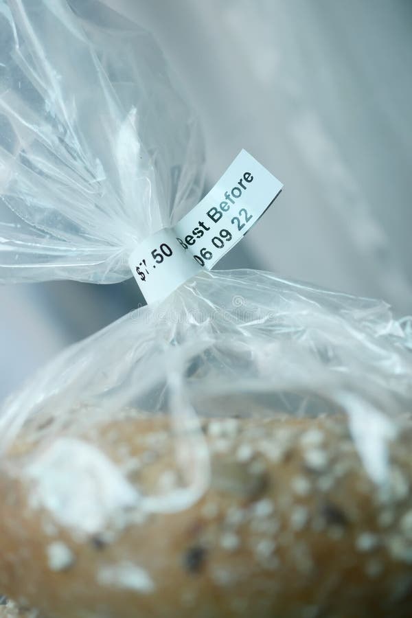 Expiry Date on a Bread Packet Stock Image Image of little, package