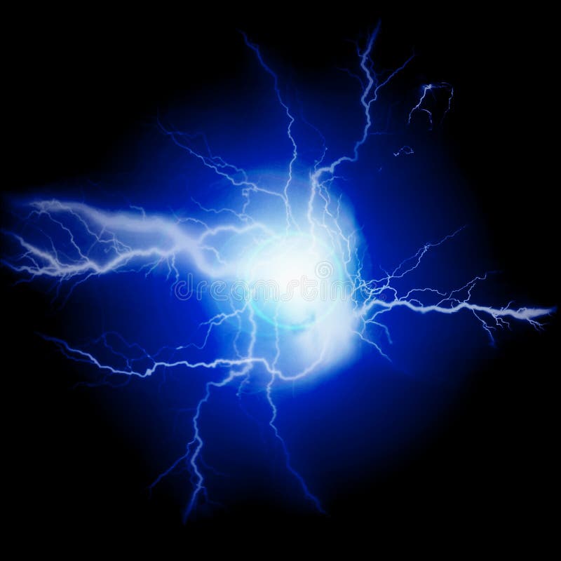 Lightning Storm in Wilderness Stock Image - Image of design, flash ...