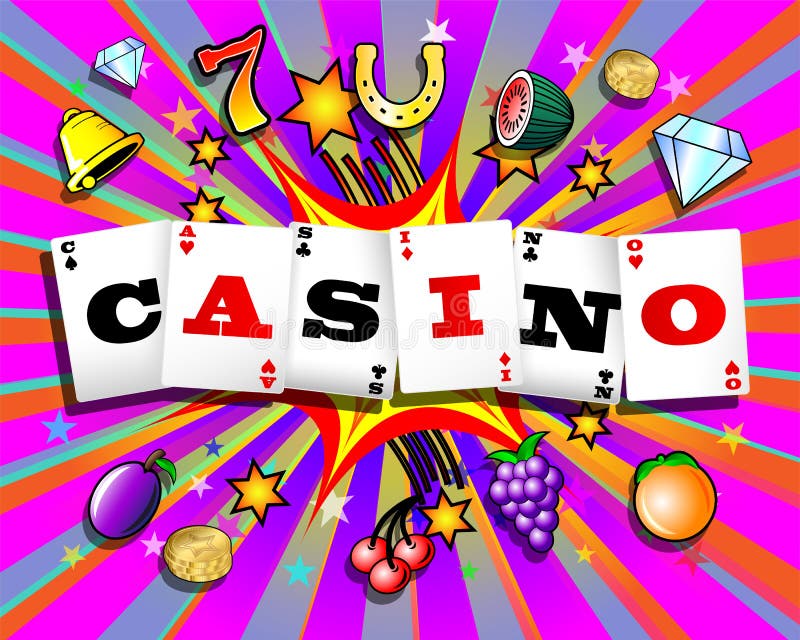 Exploding Casino Background royalty free illustration Exploding Casino Background royalty free illustration