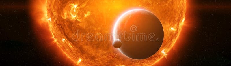 Exploding close to planet Earth 3D rendering elements of this image furnished by NASA stock illustration Exploding close to planet Earth 3D rendering elements of this image furnished by NASA stock illustration