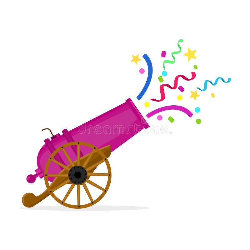 Confetti Cannon Vector Stock Illustrations 142 Confetti Cannon Vector