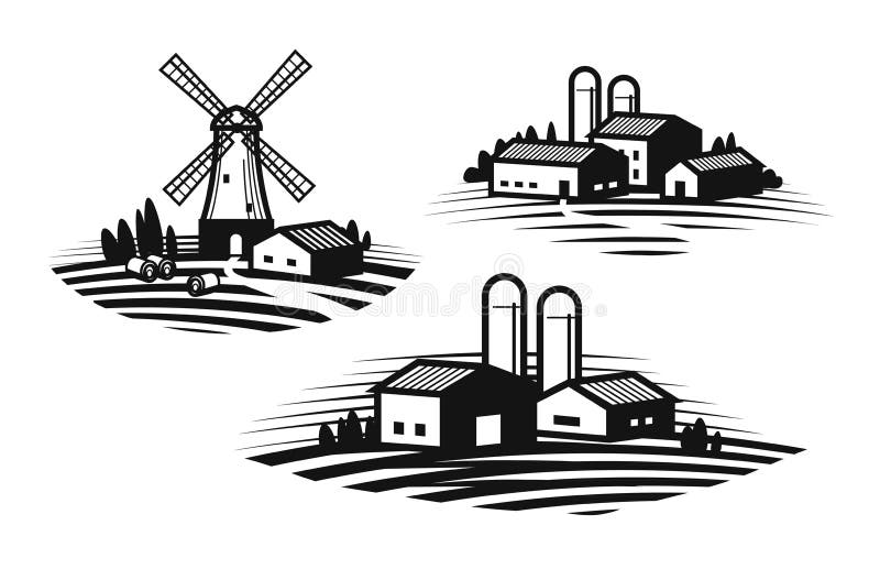 Moinho de vento - ícones de agricultura e jardinagem grátis