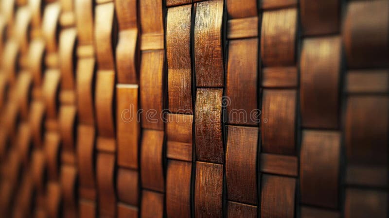 Explorar intrincados diseños de paredes de madera trenzada ilustración del vector