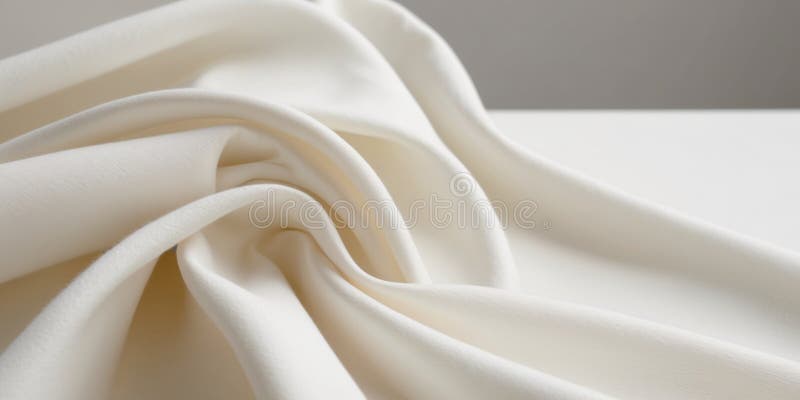 Explorar la elegancia de las texturas de tela blanca suave. stock de ilustración
