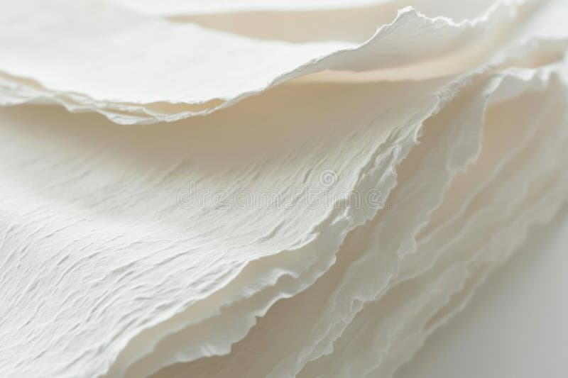Explorar la pila de papel blanco para proyectos de texturas y artesanías con tema ligero stock de ilustración