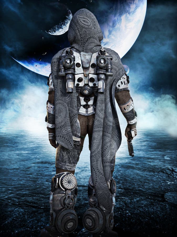 Explorare spațiu astronaut marin explorarea lumi noi. royalty free stock photo