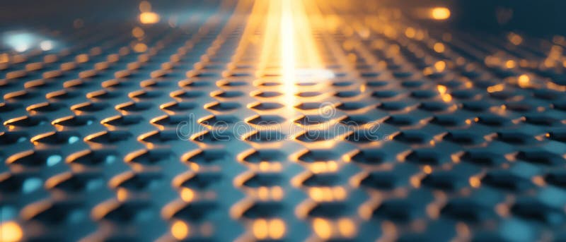 Explorarea interacțiunii dintre fibra de carbon din aluminiu și texturile neon în designul modern stock illustration
