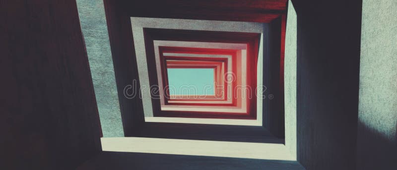 Explorarea interacțiunii dintre liniile convergente și punctele de fugă dintr-o perspectivă dinamică vector illustration
