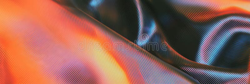 Explorarea texturilor din cupru de nailon striat și din material obsidian polizat în țesătură sportivă dinamică vector illustration