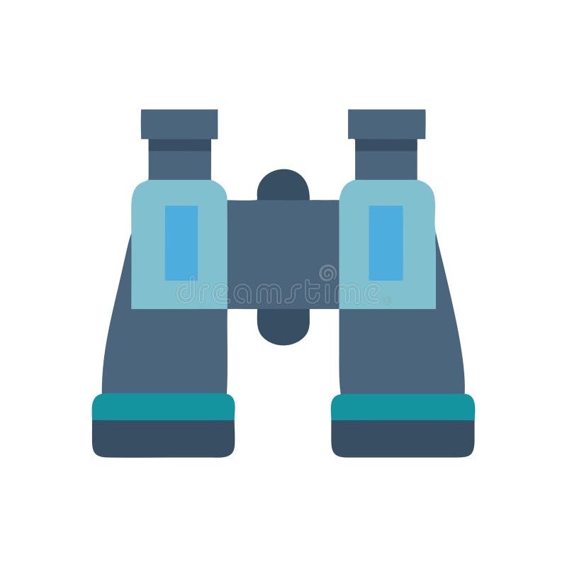 An exploration binoculars icon for outdoor adventures exploration binoculars icon stock illustratie